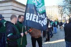 Protest górników w Katowicach. Galeria