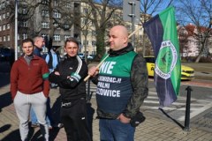 Protest górników w Katowicach. Galeria