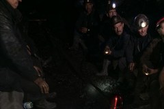 Protest górników w kopalni Kazimierz Juliusz w Sosnowcu