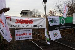 Protest górników w Libiążu