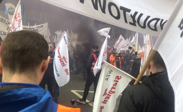 Protest górników w Warszawie. "Musimy powstrzymać zagładę Śląska"