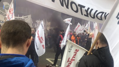 Protest górników w Warszawie. "Musimy powstrzymać zagładę Śląska"