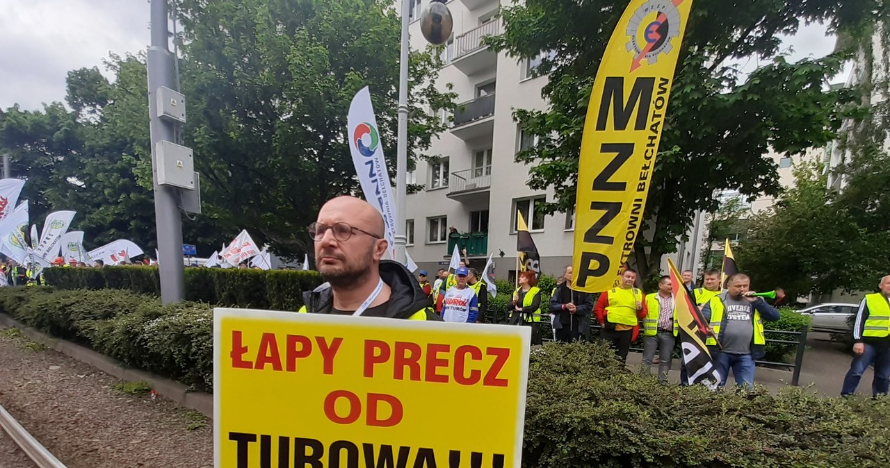 Protest górników z kopalni Turów /Jarosław Jakubczak / Polska Press /Getty Images
