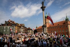 Protest katechetów w Warszawie