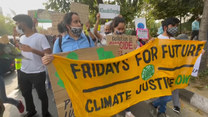 Protest klimatyczny. Kilkadziesiąt osób bierze udział w marszu w stolicy Indii