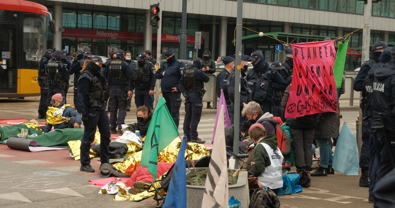 Protest klimatyczny w Warszawie