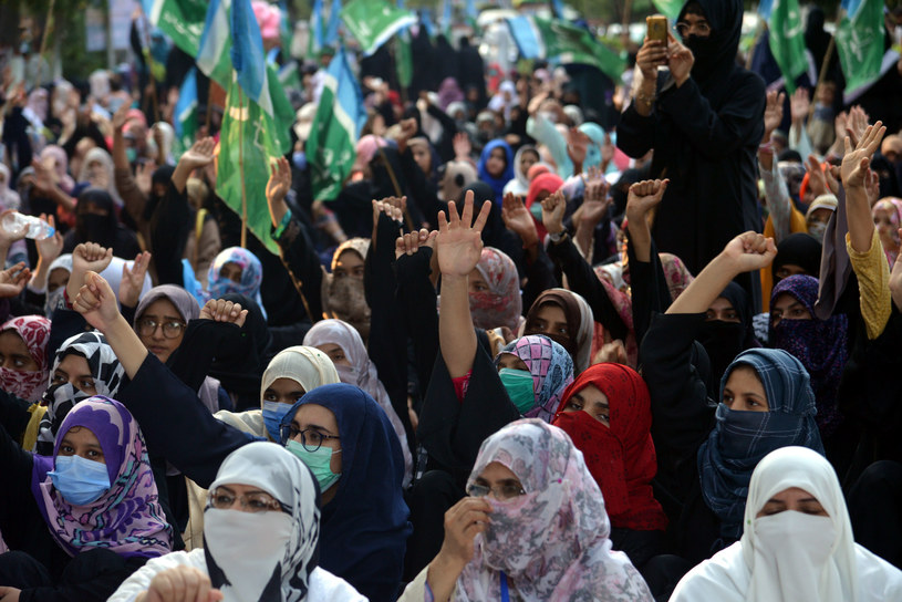 Protest kobiet w Pakistanie /Pacific Press /Getty Images