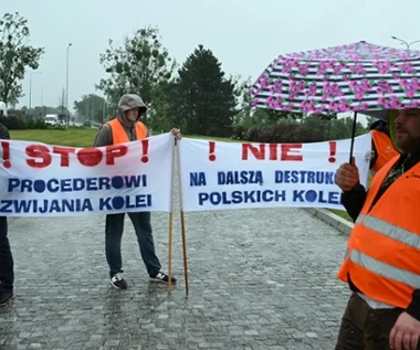 Protest kolejarzy w całej Polsce. "Dość faworyzowania transportu drogowego"