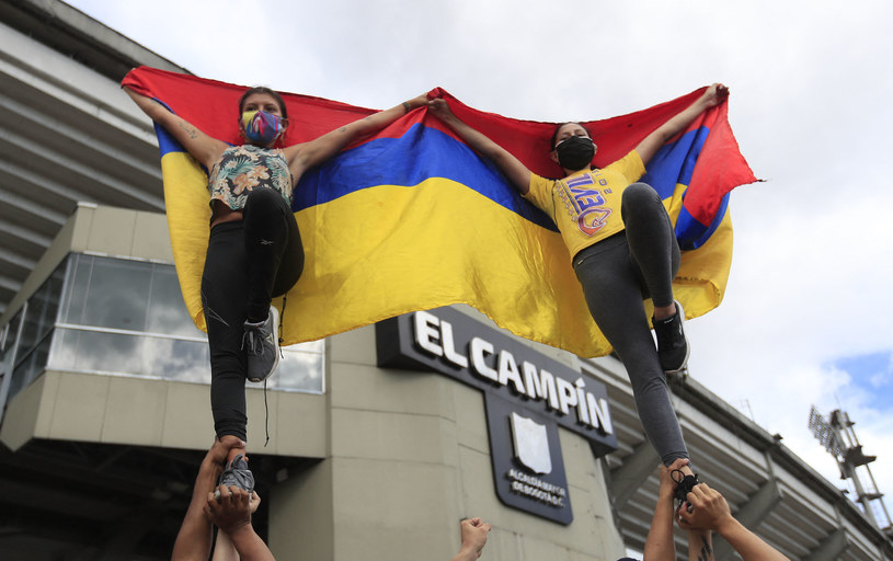 Protest Kolumbijczyków przeciwko organizacji Copa America /AFP