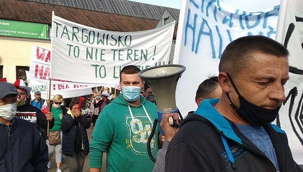 Protest kupców w Piotrkowie /Magdalena Grajnert /RMF FM