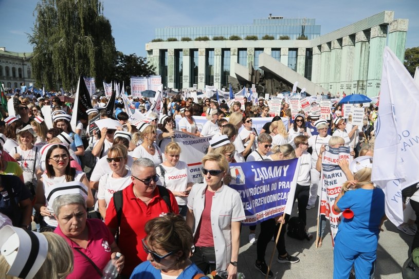 Protest medyków w Warszawie /Pawel Wodzynski /East News