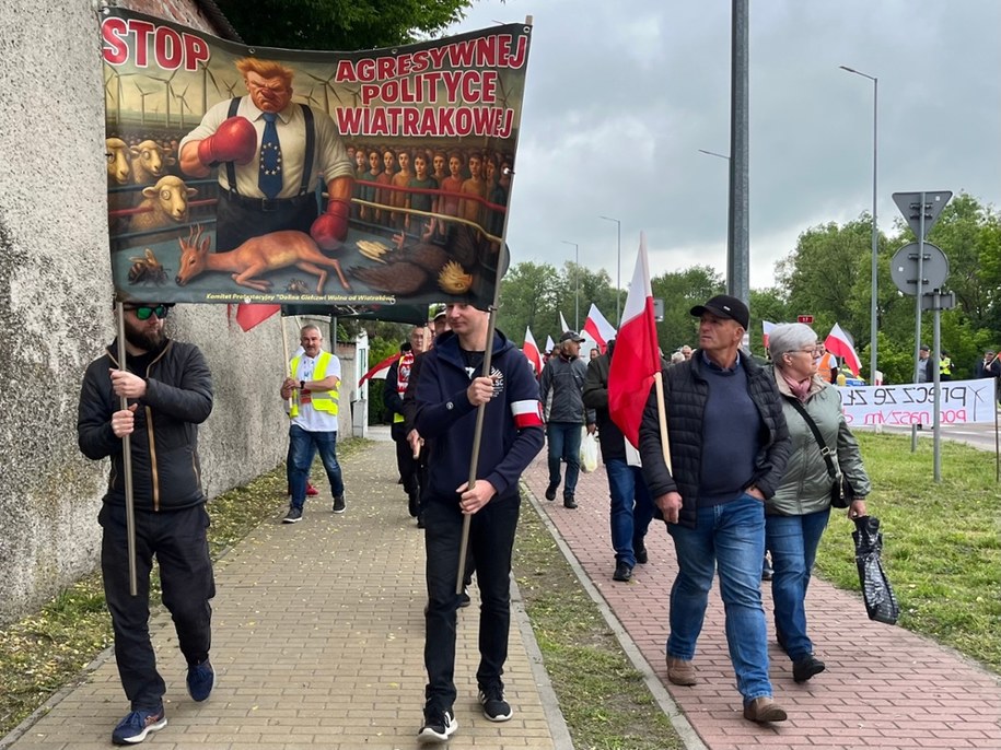 Protest mieszkańców gminy Piaski /RMF FM