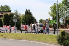 Protest mieszkańców małopolskiej Alwerni 