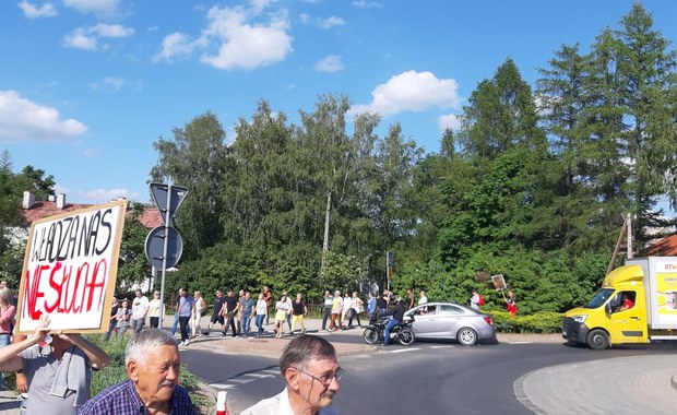 Protest mieszkańców na DK 84. Utrudnienia dla wyjeżdżających w Bieszczady