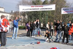 Protest miłośników jazdy na łyżwach w Lublinie