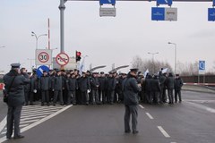 Protest mundurowych na wschodniej granicy