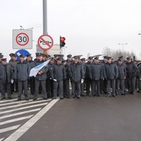 Mundurowi protestują na przejściach granicznych z Ukrainą