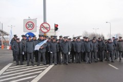 Protest mundurowych na wschodniej granicy