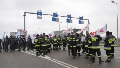 Protest mundurowych na wschodniej granicy