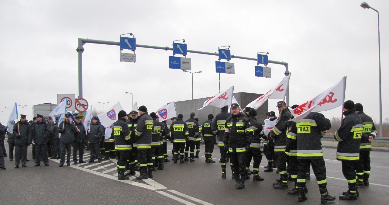 Protest mundurowych na wschodniej granicy