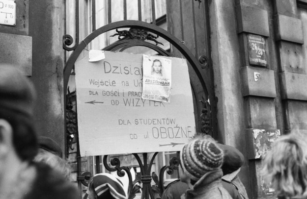 Protest na Uniwersytecie Warszawskim / 	Adam Urbanek /PAP