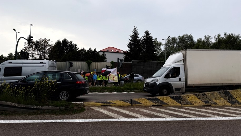 Protest na zakopiance /Jacek Skóra /RMF FM