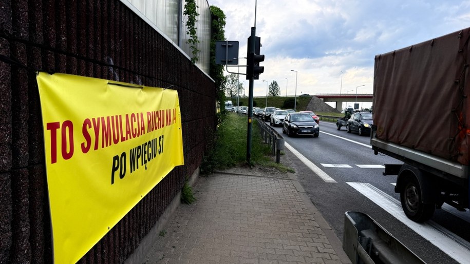 Protest na zakopiance /Jacek Skóra /RMF FM