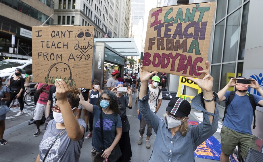 Protest nauczycieli /JUSTIN LANE /PAP/EPA