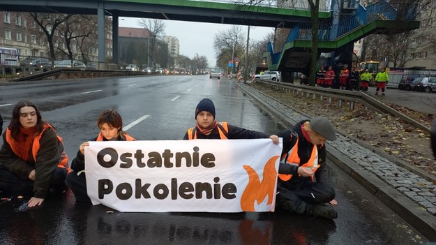 Protest Ostatniego Pokolenia w Warszawie /Przemysław Mzyk /RMF MAXX