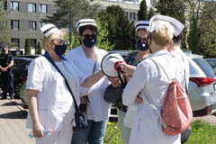 Protest pielęgniarek i położnych