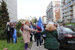 Protest pielęgniarek w Krakowie