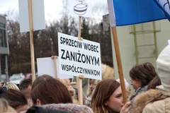Protest pielęgniarek w Tarnowie 