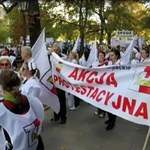 Protest pielęgniarek w Warszawie. Minister zdrowia: Kompromis nie rodzi się na ulicy