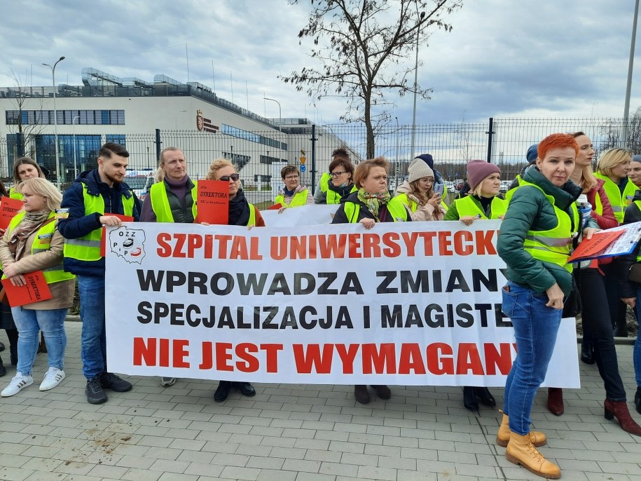 Protest pielęgniarek /Marek Wiosło /RMF FM