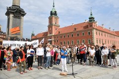 Protest pod hasłem "KABUL/KABÓL" w Warszawie