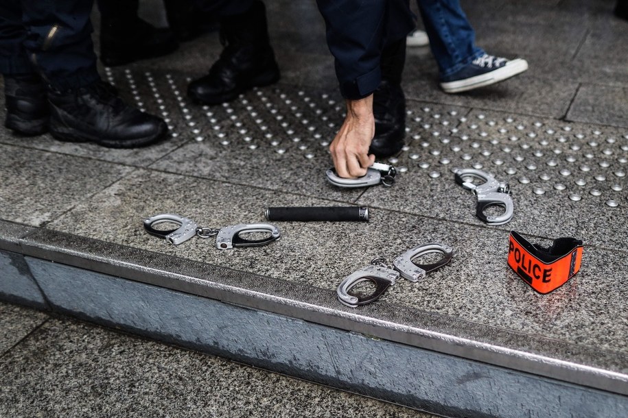 Protest policjantów we Francji /	Moritz Thibaud/ABACA /PAP/Abaca