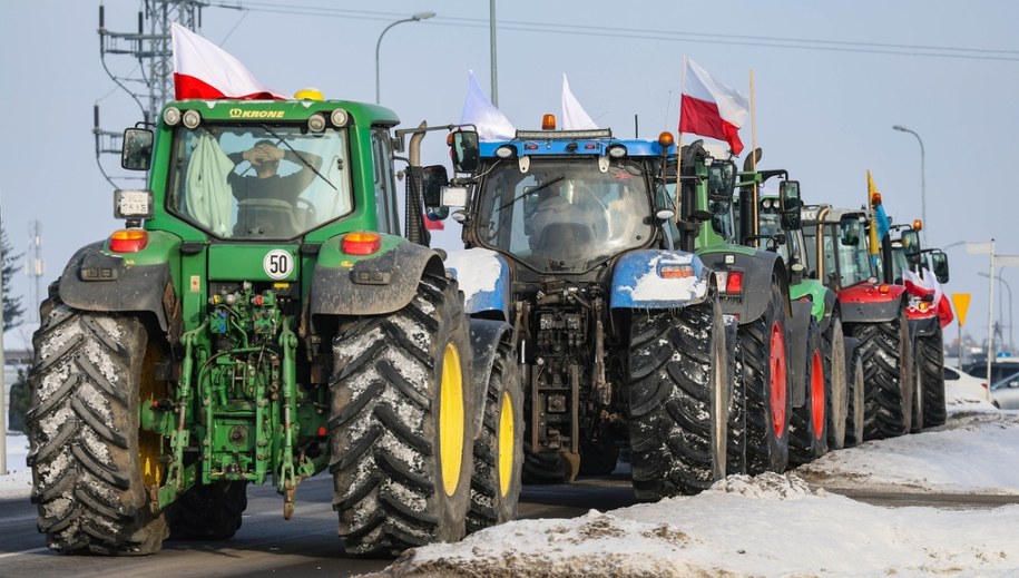 Protest polskich rolników m.in. przeciw umowie handlowej UE-Mercosur /Rafał Guz /PAP