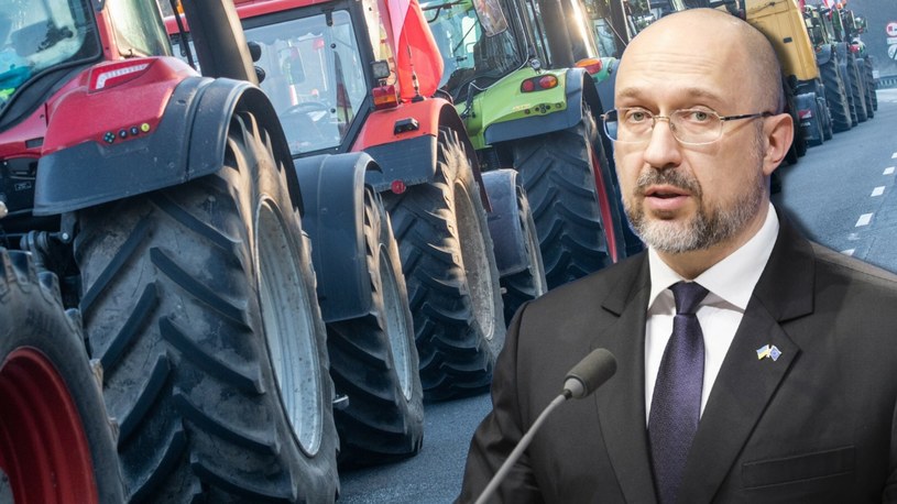 Protest polskich rolników. Premier Ukrainy: Bez sensu