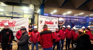 Protest pracowników elektrowni w Rybniku