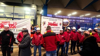 Protest pracowników elektrowni w Rybniku
