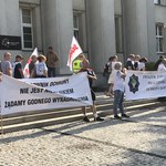 Protest pracowników ochrony kopalń. Chcą podwyżek.