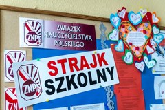 Protest pracowników oświaty