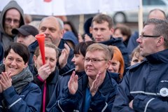 Protest pracowników Poczty Polskiej
