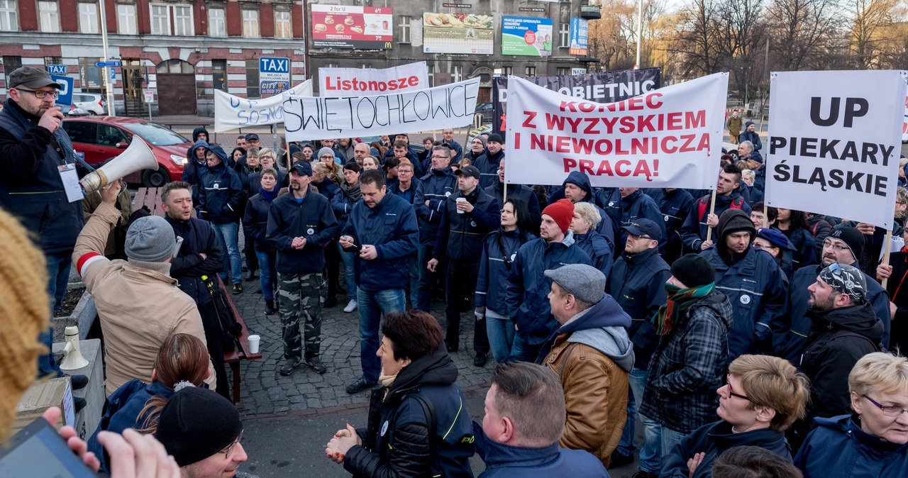 Protest pracowników Poczty Polskiej