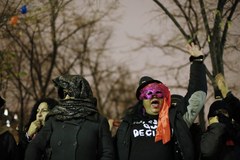 Protest prostytutek na ulicach Paryża