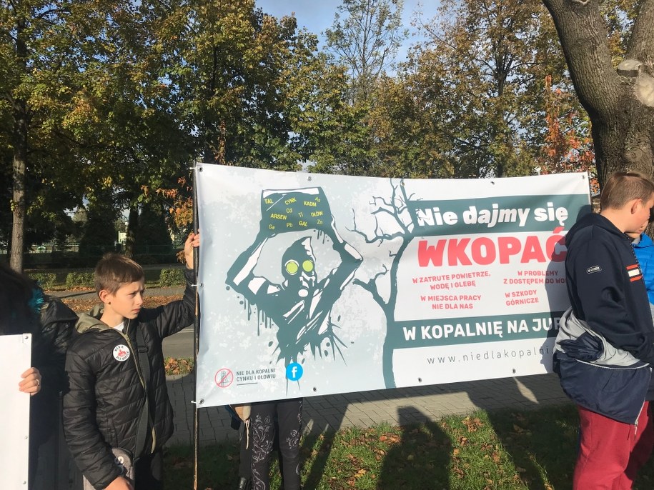 Protest przeciw budowie kopalni /Marcin Buczek /RMF FM