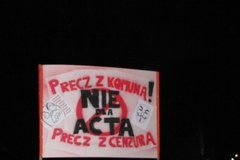 Protest przeciwko ACTA w Krakowie