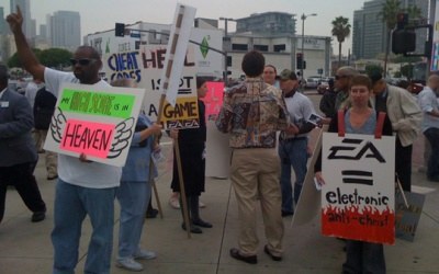 Protest przeciwko grze Dante's Inferno - zdjęcie /CDA