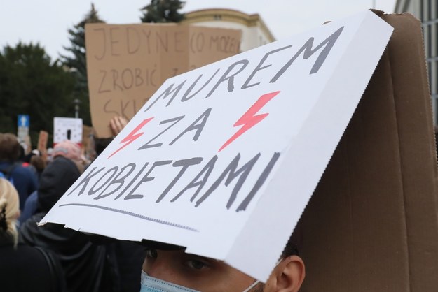 Protest przeciwko orzeczeniu TK ws. aborcji /Paweł Supernak /PAP