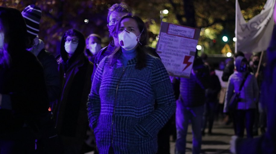 Protest przeciwko Przemysławowi Czarnkowi przed siedzibą MEN /Jakub Rutka /RMF FM